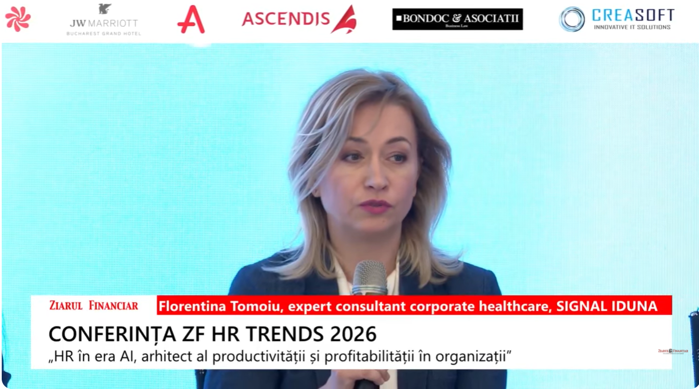 Florentina Tomoiu, SIGNAL IDUNA: Companiile încep să-şi regândească pachetele de beneficii şi să pună un accent mai mare pe prevenţie. Costul înlocuirii unui angajat bolnav poate ajunge la dublul salariului anual
