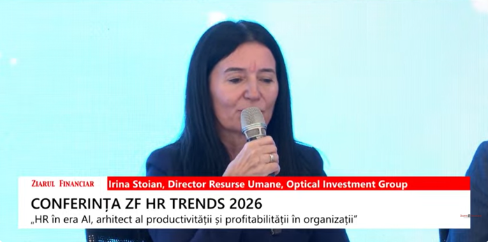 Irina Stoian, Director Resurse Umane, Optical Investment Group: HR-ul este acel vector al performanţei, iar filosofia unei organizaţii în ceea ce priveşte departamentul de resurse umane este acesta asigură performanţa organizaţiei