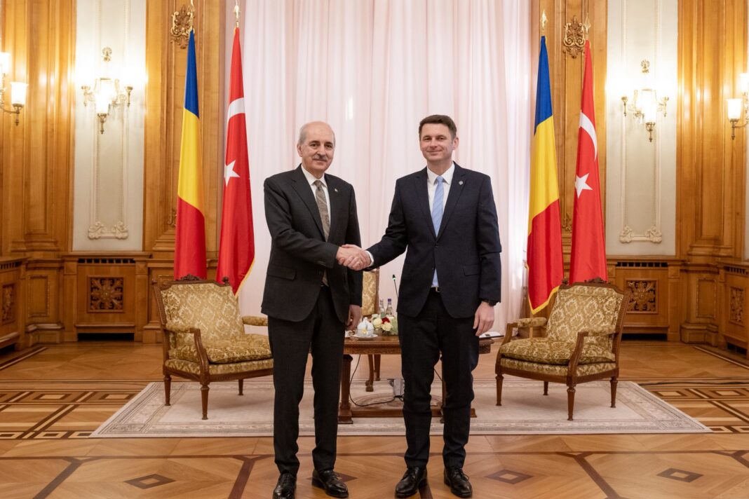 Mircea Abrudean l-a primit la Senatul României pe președintele Marii Adunări Naționale a Turciei, Numan Kurtulmuş