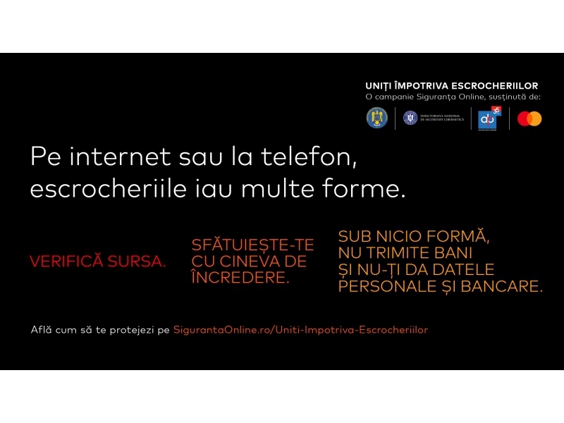 NEWS.ro: Campanie naţională pentru prevenirea fraudelor, ca răspuns la evoluţia tot mai rapidă a înşelătoriilor comise prin telefon, SMS sau online/ Scenarii folosite de infractori