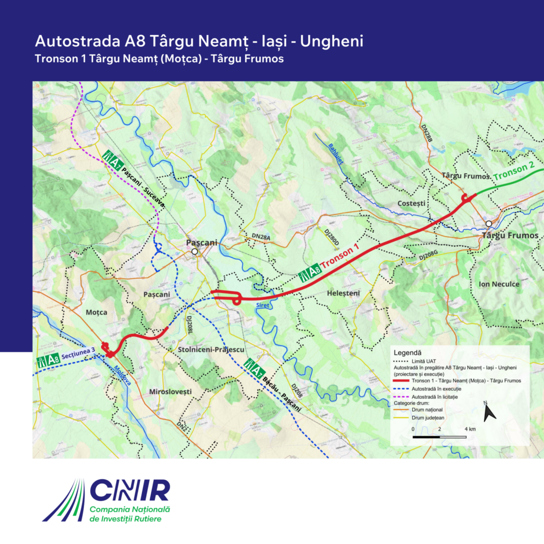 NEWS.ro: CNIR: 12 oferte au fost depuse la contractul pentru supervizarea lucrărilor pe tronsonul Moţca-Târgu Frumos al Autostrăzii A8 Târgu Neamţ-Iaşi-Ungheni