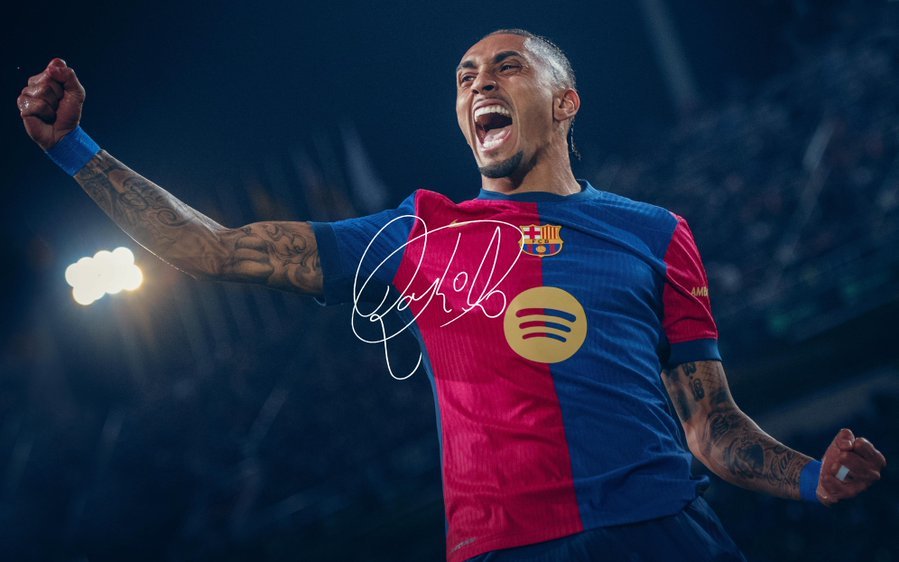 NEWS.ro: Fotbal: Raphinha (FC Barcelona) va fi indisponibil cinci săptămâni