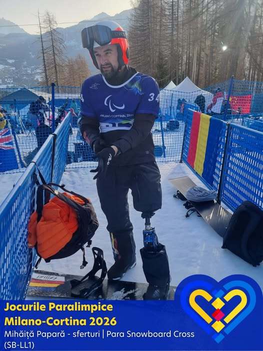 NEWS.ro: Jocurile Paralimpice: Mihăiţă Papară intră în competiţie în proba de Para Snowboard Cross (SB-LL1)