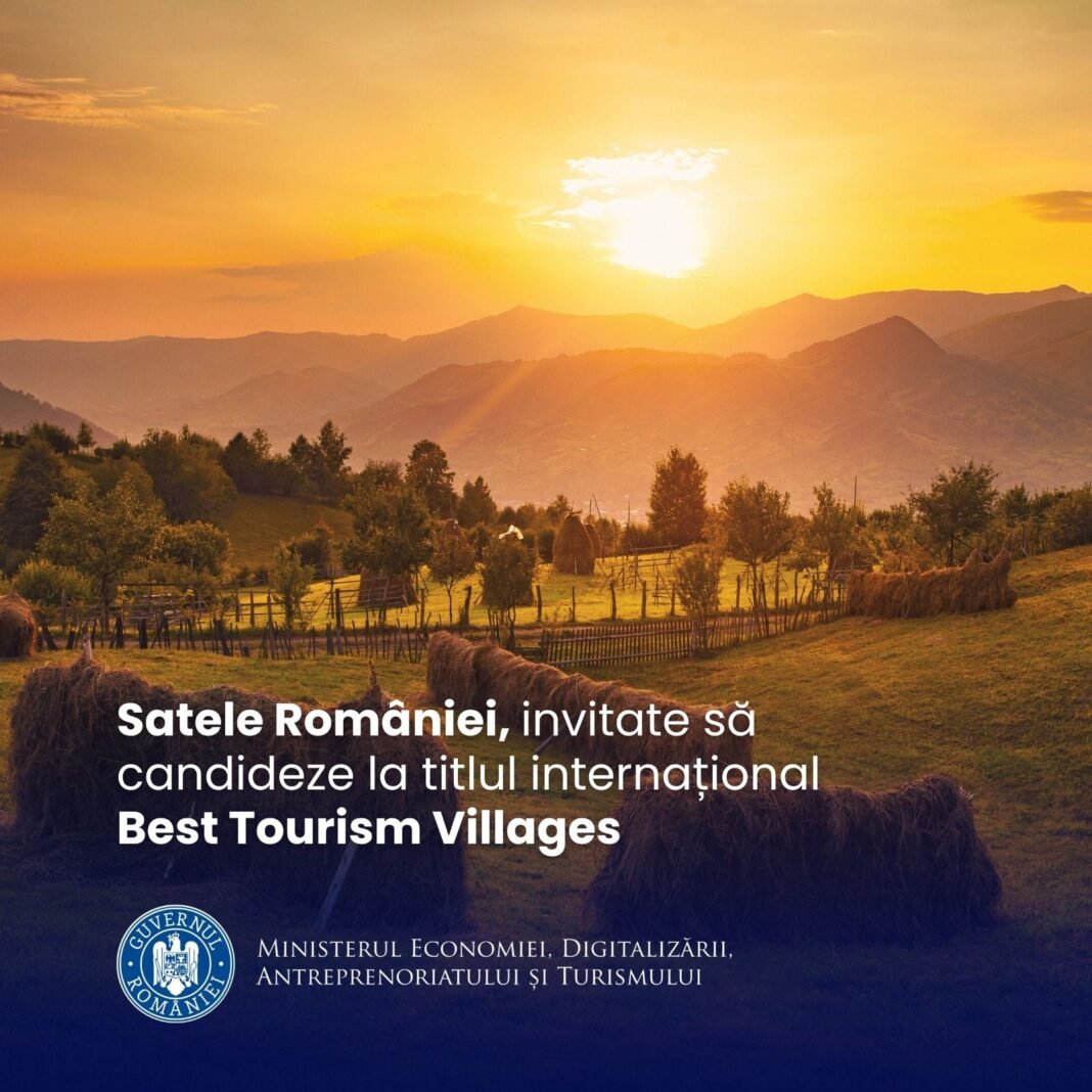 NEWS.ro: MEDAT anunţă selecţia localităţilor cu potenţial turistic, care aspiră la titlul „Best Tourism Villages”/ Cel mult opt destinaţii vor reprezenta România în competiţia internaţională/ În 2022, titlul a fost obţinut de Răşinari/ Condiţii de participare