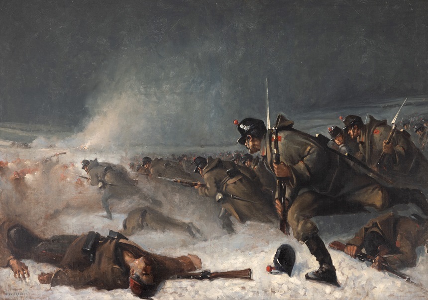 NEWS.ro: O replică de mici dimensiuni a celebrei picturi „Atacul de la Smârdan” de Nicolae Grigorescu, în licitaţie/ Capodopera de la MNIR va fi restaurată