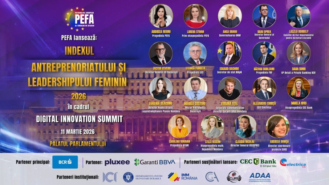 NEWS.ro: Patronatul European al Femeilor de Afaceri PEFA lansează Indexul Antreprenoriatului şi Leadershipului Feminin