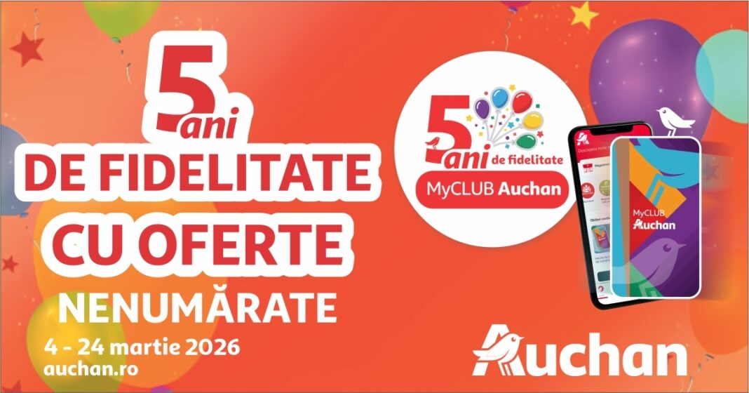 NEWS.ro: Peste 60% din cumpărăturile din Auchan sunt realizate cu cardul de fidelitate: MyCLUB Auchan sărbătoreşte 5 ani şi depăşeşte 2 milioane de membri activi