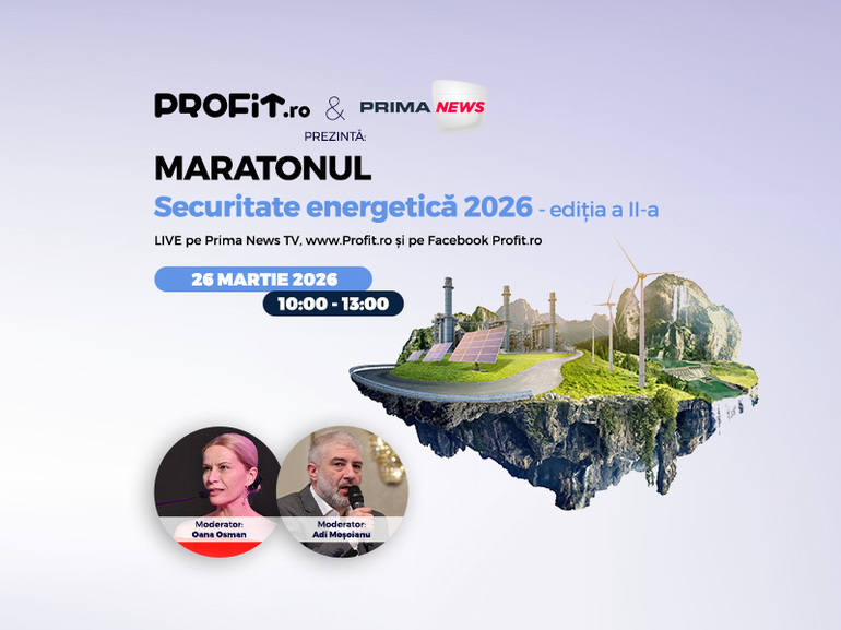 NEWS.ro: Profit.ro organizează Maratonul ”Securitate energetică 2026” - Geopolitică, investiţii, tranziţie energetică, Ediţia a II-a. Cum pot fi protejate investiţiile deja asumate în contextul schimbării regulilor