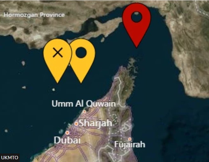 NEWS.ro: UPDATE - O a treia navă a fost lovită miercuri de un proiectil în apropierea Strâmtorii Ormuz. Vrachierul este thailandez şi are 23 de oameni la bord
