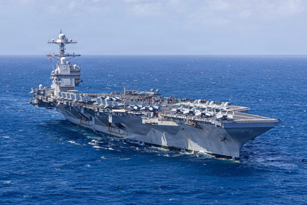 NEWS.ro: USS Gerald R. Ford, cel mai mare portavion din lume, va pleca spre insula Creta pentru reparaţii. Joacă un rol cheie în războiul dintre SUA şi Israel împotriva Iranului, dar a întâmpinat probleme în timpul misiunii sale prelungite, inclusiv un incendiu