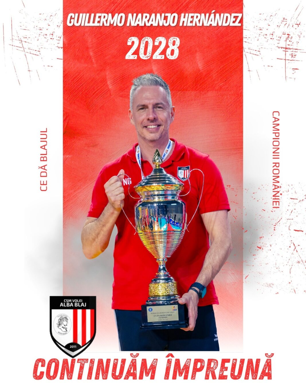 NEWS.ro: Volei feminin: Antrenorul Guillermo Naranjo Hernández, contract prelungit cu campioana Volei Alba Blaj