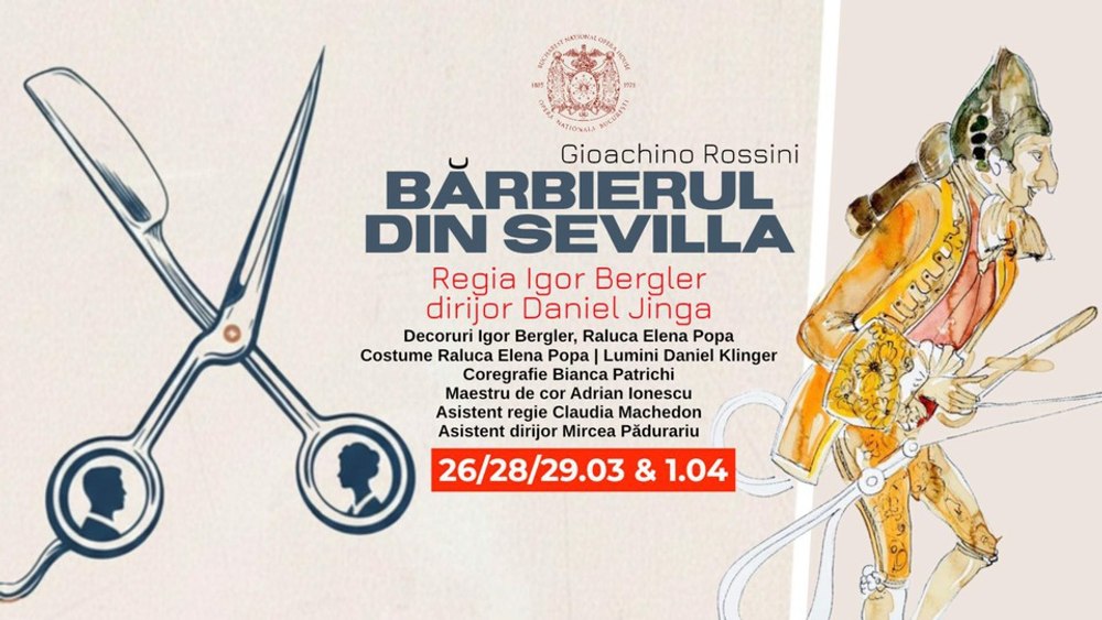 Producție nouă la Opera bucureșteană, „Bărbierul din Sevilla”