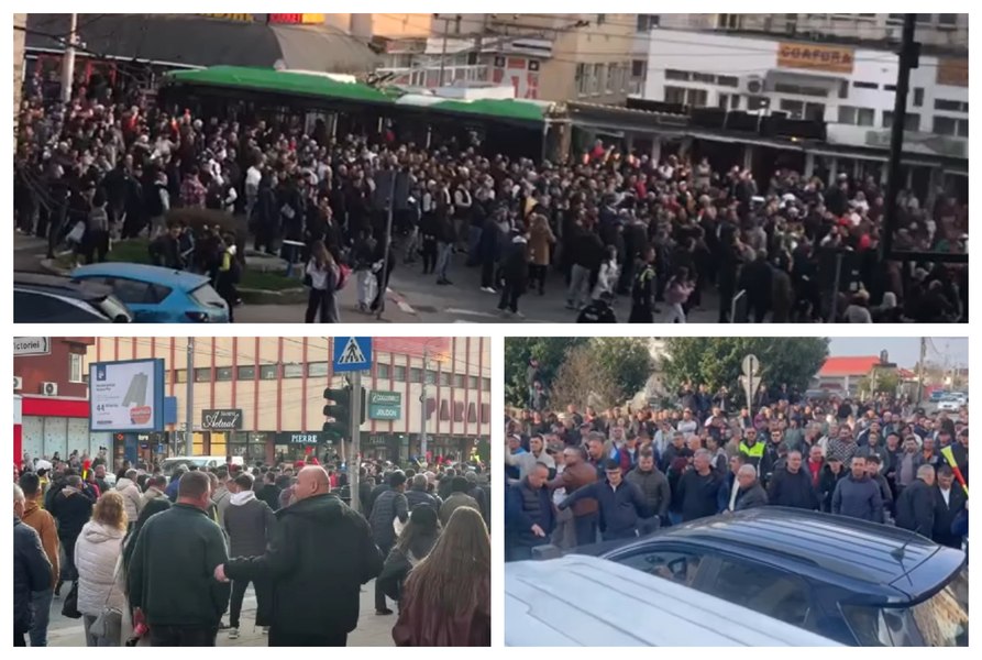 Protest masiv al minerilor la Târgu Jiu: sute de angajați CEO au blocat orașul