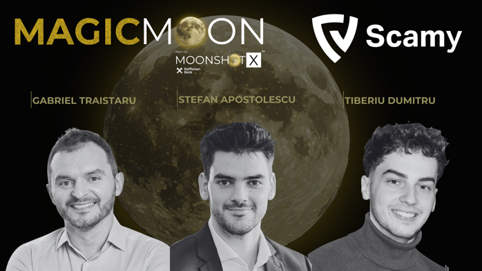 Raiffeisen Bank şi InnovX au decis câştigătoarea MagicMoon, program dedicat antreprenorilor sub 30 de ani: Scamy.io, companie care protejează utilizatorii de fraudele digitale