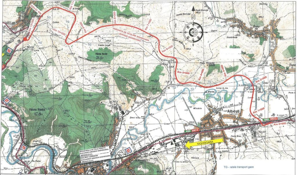 S-a emis ordinul de începere a lucrărilor la varianta de ocolire a Sighişoarei / Valoarea contractului se ridică la aproximativ 260 de milioane de lei, fără TVA