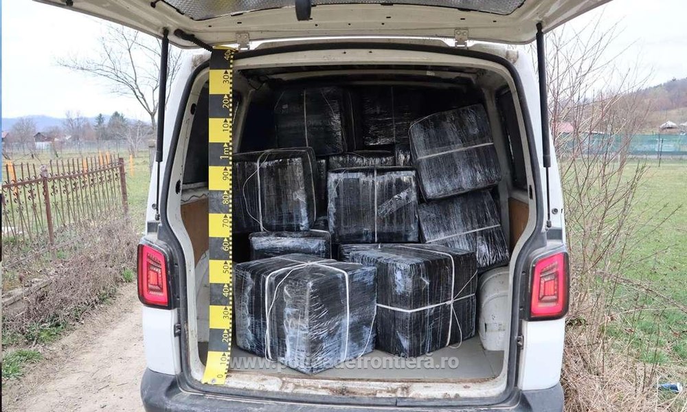 Țigări de contrabandă de 100.000 de euro, capturate la Sighetu Marmaţiei
