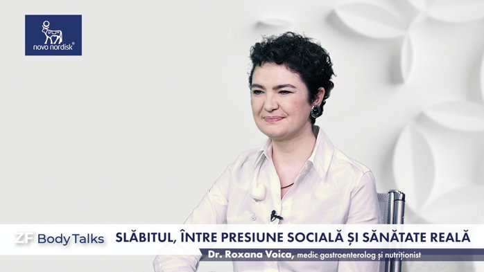 ZF Body Talks. Roxana Voica, medic gastroenterolog şi nutriţionist: Dietele şi restricţiile alimentare repetate pot reduce rata metabolică. Proteinele sunt esenţiale mai ales după 35 de ani pentru a menţine masa musculară