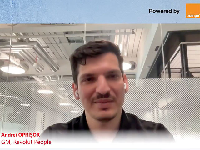 ZF Live. Andrei Oprişor, Revolut People, platformă ce gestionează circa 12.000 de angajaţi, invitat special al conferinţei ZF HR Trends 2026: Prin această platformă am vrut să adăugăm mai multă meritocraţie în companie. În foarte multe companii, foarte mulţi angajaţi lucrează la ce îi interesează pe ei