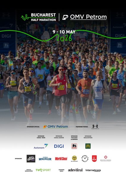 15 ani de excelență în alergare: OMV Petrom Bucharest HALF MARATHON celebrează tradiția unui eveniment de referință, cu 12.000 de alergători la start