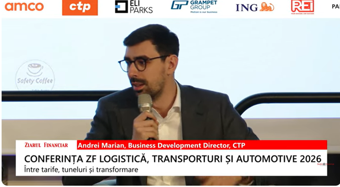 Andrei Marian, Business Development Director, CTP: Vedem producători de suprafeţe medii care vin dinspre vestul Europei spre România, vedem un trend de near shoring