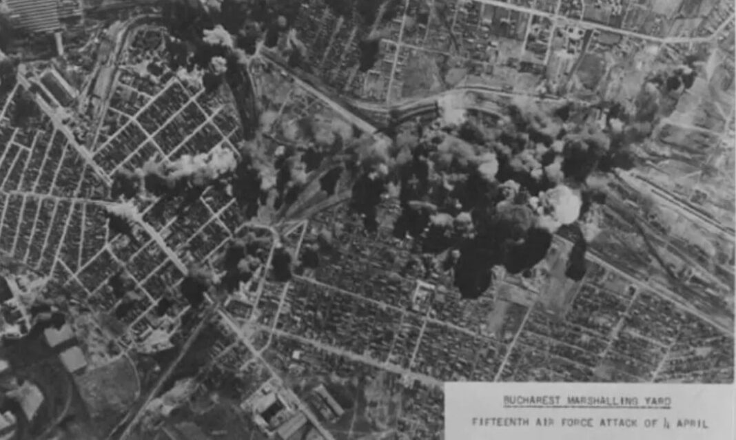 Bombardamentul aliat de la 4 aprilie 1944 împotriva Bucureștiului – moment cheie pentru scoaterea României din războiul purtat alături de Germania nazistă