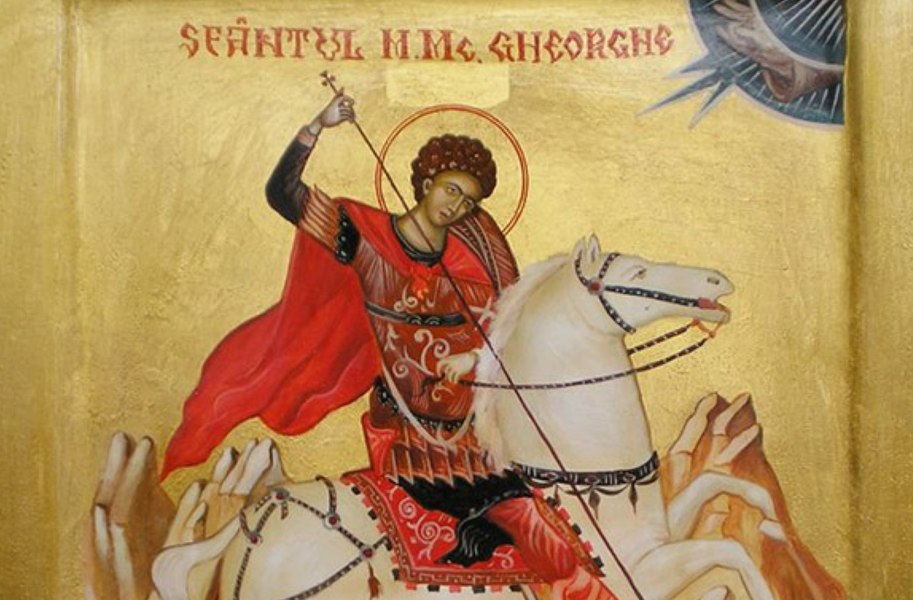 Capul Sfântului Gheorghe, adus miercuri în România de la Muntele Athos. Unde vor fi depuse moaștele
