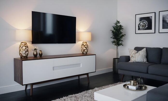 Care este distanța recomandată dintre fotoliul extensibil și comoda TV?