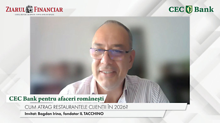 CEC Bank pentru afaceri româneşti. Bogdan Irina, veteran al Bitdefender, cu 28 de ani în industria de cybersecurity, a investit 1,5 mil. euro în Il Tacchino: Vrem să deschidem 10 restaurante în Bucureşti în 15 luni şi să testăm piaţa europeană în Amsterdam
