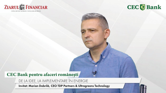 CEC Bank pentru afaceri româneşti. Marian Dobrilă, TDP Partners & Ultragreens Technology: Serele verticale pot să rezolve marea problemă în agricultură, aceea a schimbului generaţional. Tinerii nu mai vor să dea cu sapa, vor tehnologie