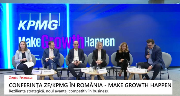 Conferinţa KPMG/ZF „Make Growth Happen – Strategic Resilience as a Competitive Advantage“. În economia „furtunii permanente“, companiile care acţionează rapid câştigă: România rămâne un teren fertil, dar doar pentru cei care evită stagnarea