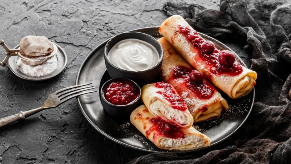 Desert cald: Rețetă de clătite la cuptor cu brânză de vaci / Ai nevoie de doar câteva ingrediente