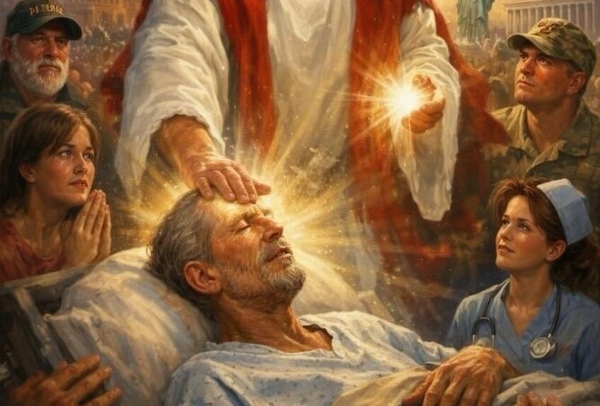 Donald Trump a publicat o imagine realizată cu IA în care apare pe post de vindecător, precum Isus Hristos