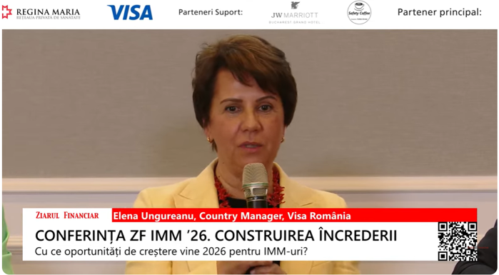 Elena Ungureanu, Visa: România a ajuns la 27 de POS-uri la mia de locuitori, dar rămâne sub media europeană; Din 700.000 de IMM-uri, doar 20% acceptă plata cu cardul