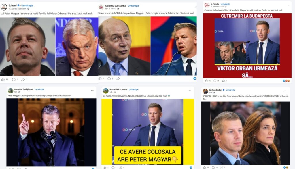 EXCLUSIV Rețeaua de pagini Facebook care a rostogolit fake-uri panicarde despre războiul din Iran și narațiuni pro-ruse l-a luat în vizor pe Peter Magyar / Internauții români sunt direcționați către site-uri asociate unei firme suspectate de legături cu Rusia
