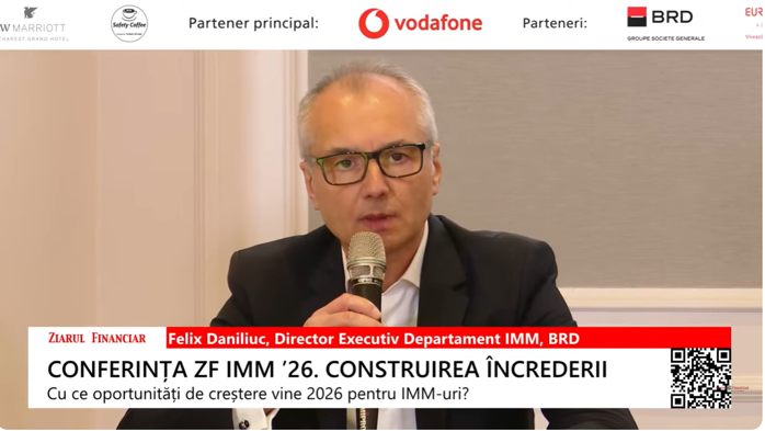 Felix Daniliuc, BRD: IMM-urile sunt într-un maraton, nu într-un sprint. Când vorbim de IMM-uri, vorbim despre jucători de cursă lungă