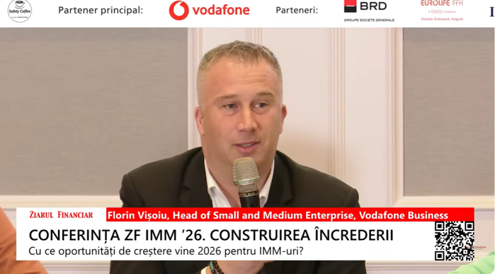 Florin Vişoiu, Vodafone Business: IMM-urile trebuie să investească în tehnologie şi AI pentru a creşte în 2026. Este un an al acţiunii, nu al planificării