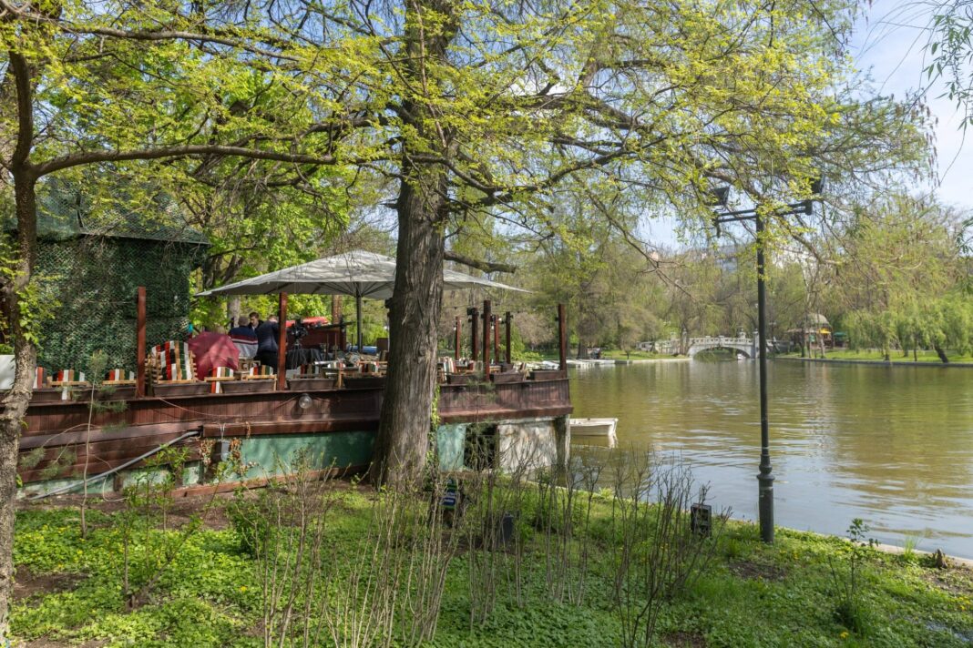 FOTO Un salon de evenimente şi o terasă, dezafactate în Parcul Cişmigiu / ”Dăm jos toate construcţiile ilegale” / ”Ani la rând s-au întins fără acte”