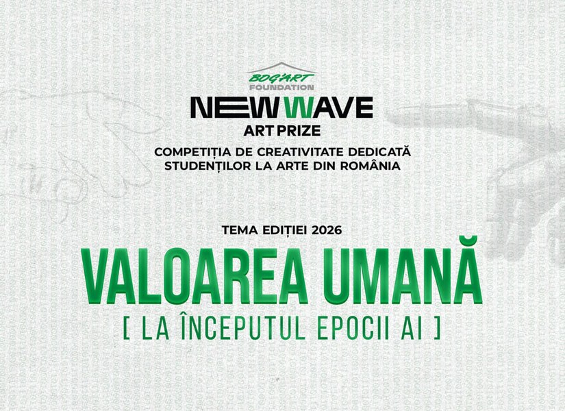 Fundaţia Bog’Art oferă premii de 10.000 de euro la NEW WAVE Art Prize, ediția 2026. Inteligenţa artificială, temă de concurs pentru studenţii la arte