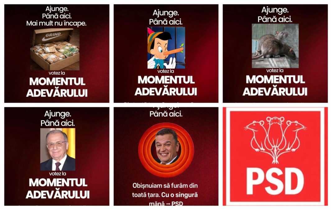 GALERIE FOTO | Festival de bășcălie la adresa PSD, după ce liderii partidului au postat pe rețele sociale afișe identice cu „Momentul Adevărului” – votul pentru debarcarea lui Ilie Bolojan