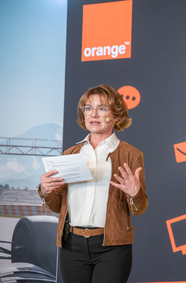 Mari-Noëlle Jégo-Laveissière, vicepreşedinte executiv şi CEO al Orange Europe, prezintă planul pe 2026-2028 pentru România – 5G la viteză maximă