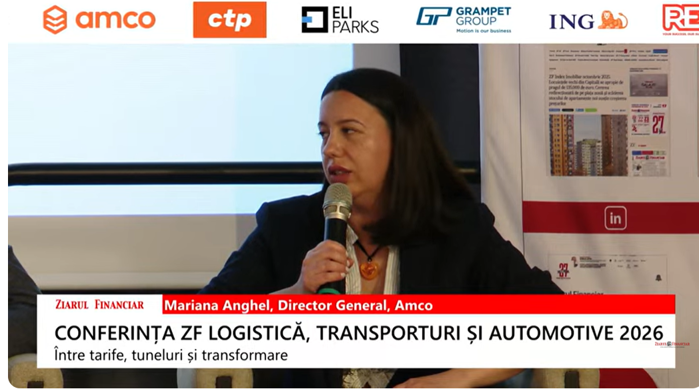 Mariana Anghel, Director General, Amco: Creşterea în 2026 va veni dinspre zona de tehnologie, în condiţiile în care vedem pe zona de logistică şi transporturi accent pe automatizare şi digitalizare