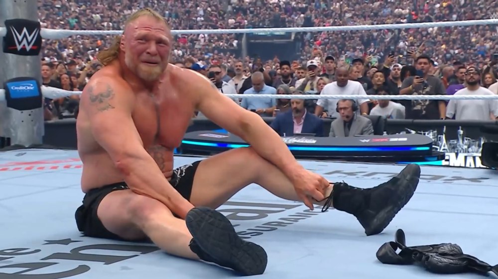 Moment emoționant la WrestleMania: Brock Lesnar s-a retras în lacrimi