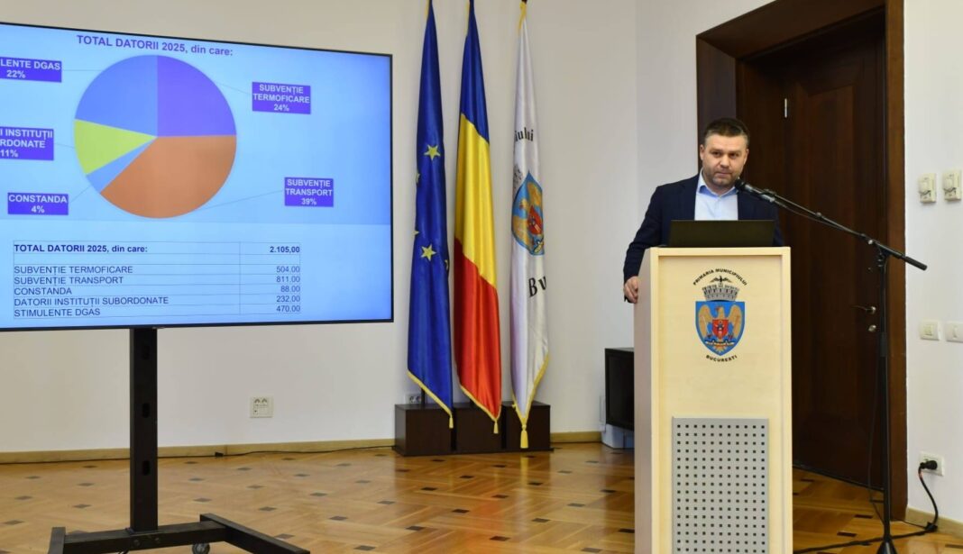 NEWS.ro: Bugetul Municipiului Bucureşti, supus dezbaterii publice - 68% din bani merg către funcţionare / Ciucu: Îmi doresc că în următorii ani să ajungem să avem cca. 50% pentru dezvolatare, dar pentru acest lucru trebuie să existe reforme reale