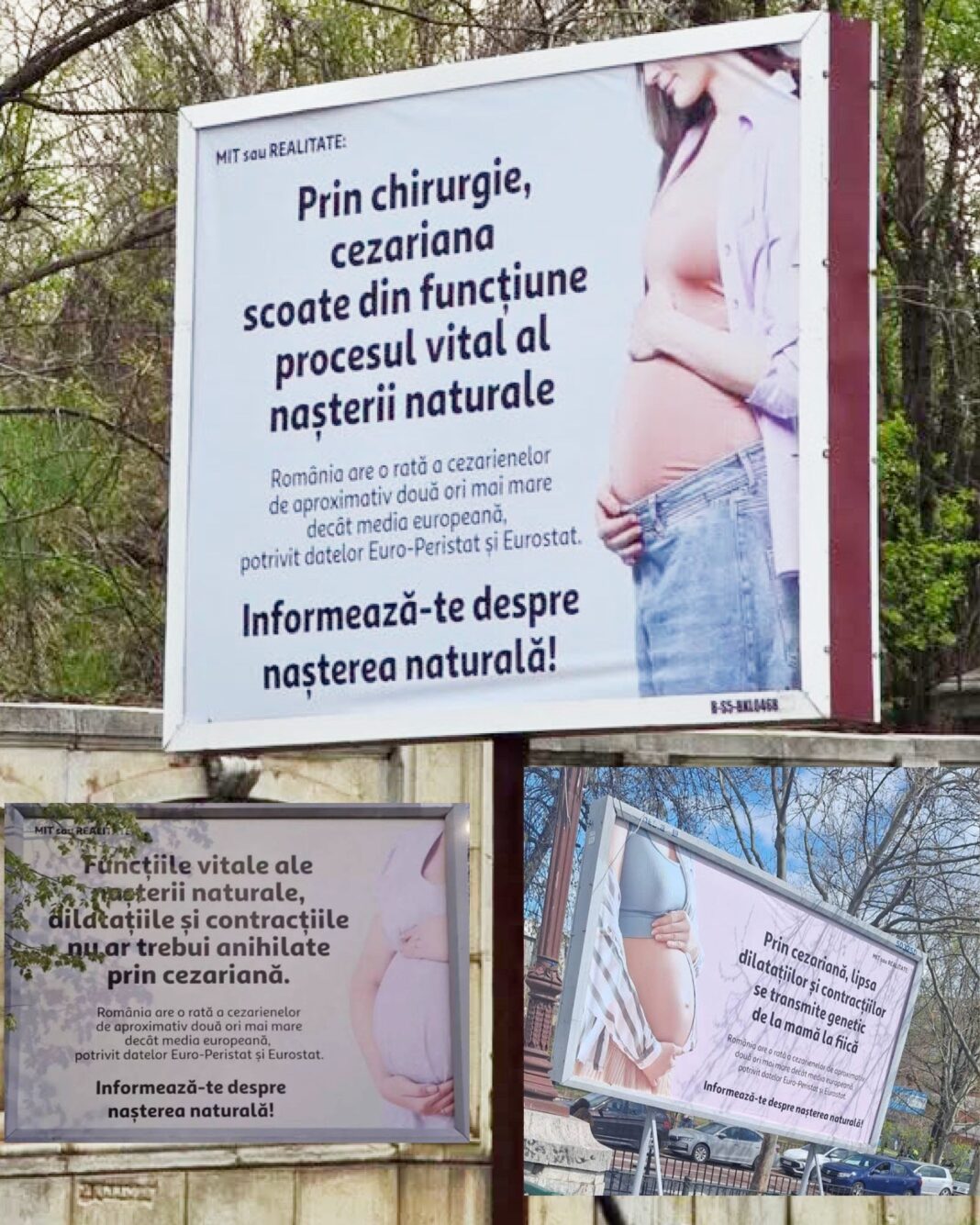 NEWS.ro: Colegiul Medicilor, după ce în Bucureşti au apărut panouri publicitare care conţin informaţii despre cezariană versus naşterea naturală: Afirmaţiile sunt lipsite de fundament ştiinţific / Informaţia medicală trebuie să fie corectă şi validată ştiinţific
