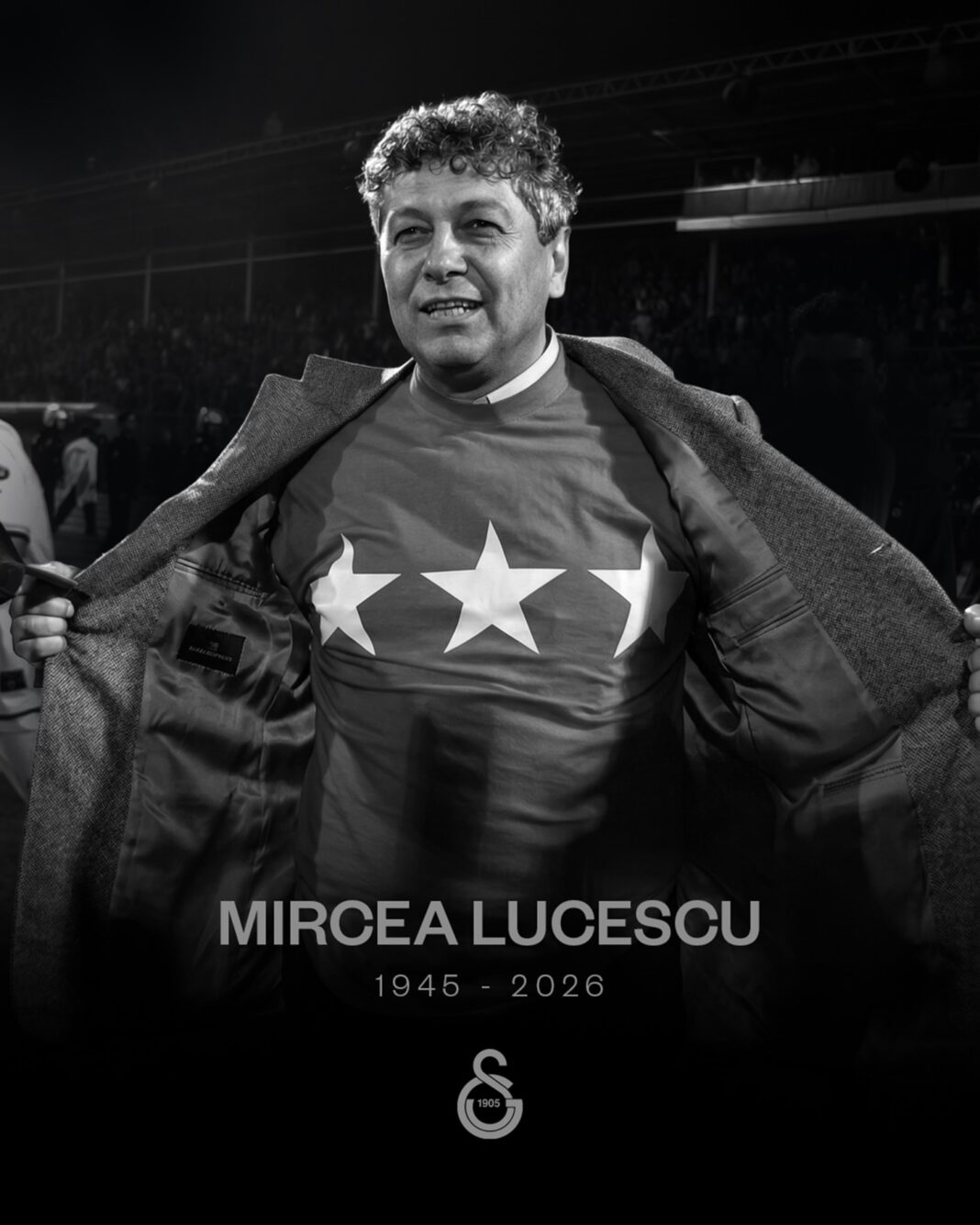 NEWS.ro: Decesul lui Mircea Lucescu - Galatasaray, mesaj emoţionat după decesul lui Lucescu: Nu te vom uita!