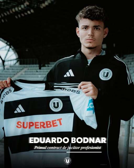 NEWS.ro: Eduardo Bodnar a semnat primul contract de profesionist cu FC Universitatea Cluj