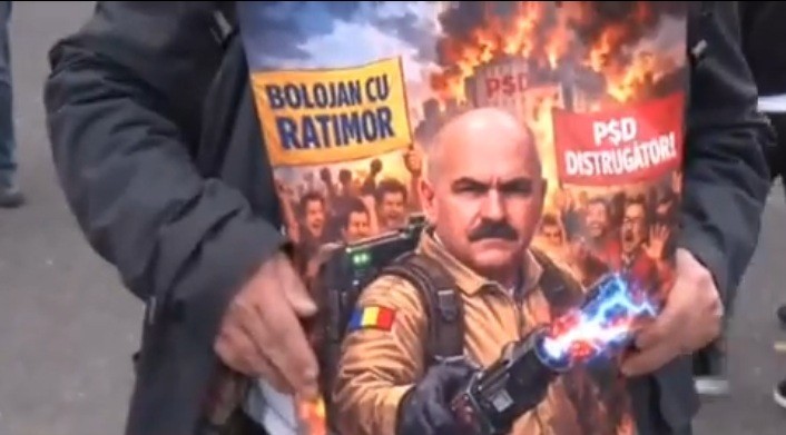 NEWS.ro: Manifestaţie în sprijinul premierului Ilie Bolojan, în Piaţa Victoriei /  Fostul ministru Radu Berceanu, huiduit şi scos de jandarmi dintre manifestanţi - VIDEO