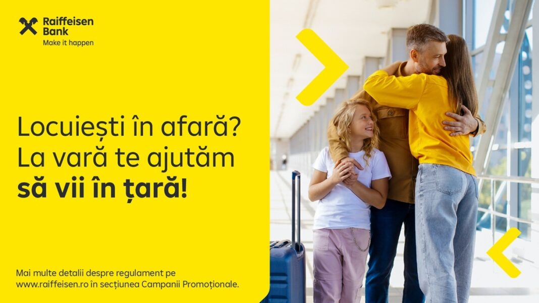 NEWS.ro: Raiffeisen te ajută să vii în ţară la vară! Seria Despre Bani 1:1 continuă cu un studiu dedicat românilor care trăiesc în afara ţării şi care îşi doresc să rămână conectaţi financiar la România