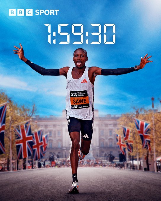 NEWS.ro: S-a scris istorie la maratonul de la Londra: câştigător cu un timp de 1:59:30, Sabastian Sawe a doborât recordul mondial