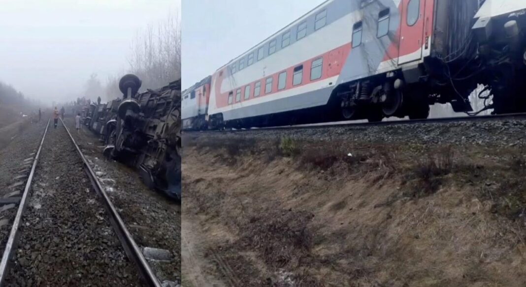 NEWS.ro: Un tren a deraiat în Rusia. Cel puţin 22 de persoane au fost rănite - VIDEO